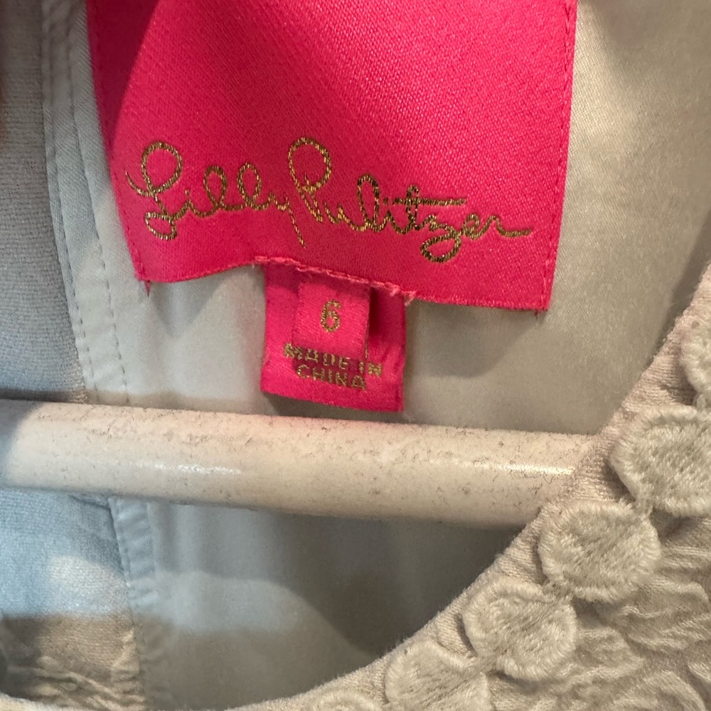 Lilly Pulitzer White Textured Mini Dress - Picture 4 of 4